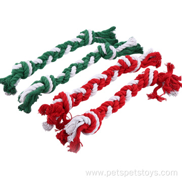 New Handmade Weave Rope Dog Toy Bone